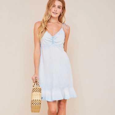 Bella Dahl Tie Strap Smocked Back Dress M - image 1