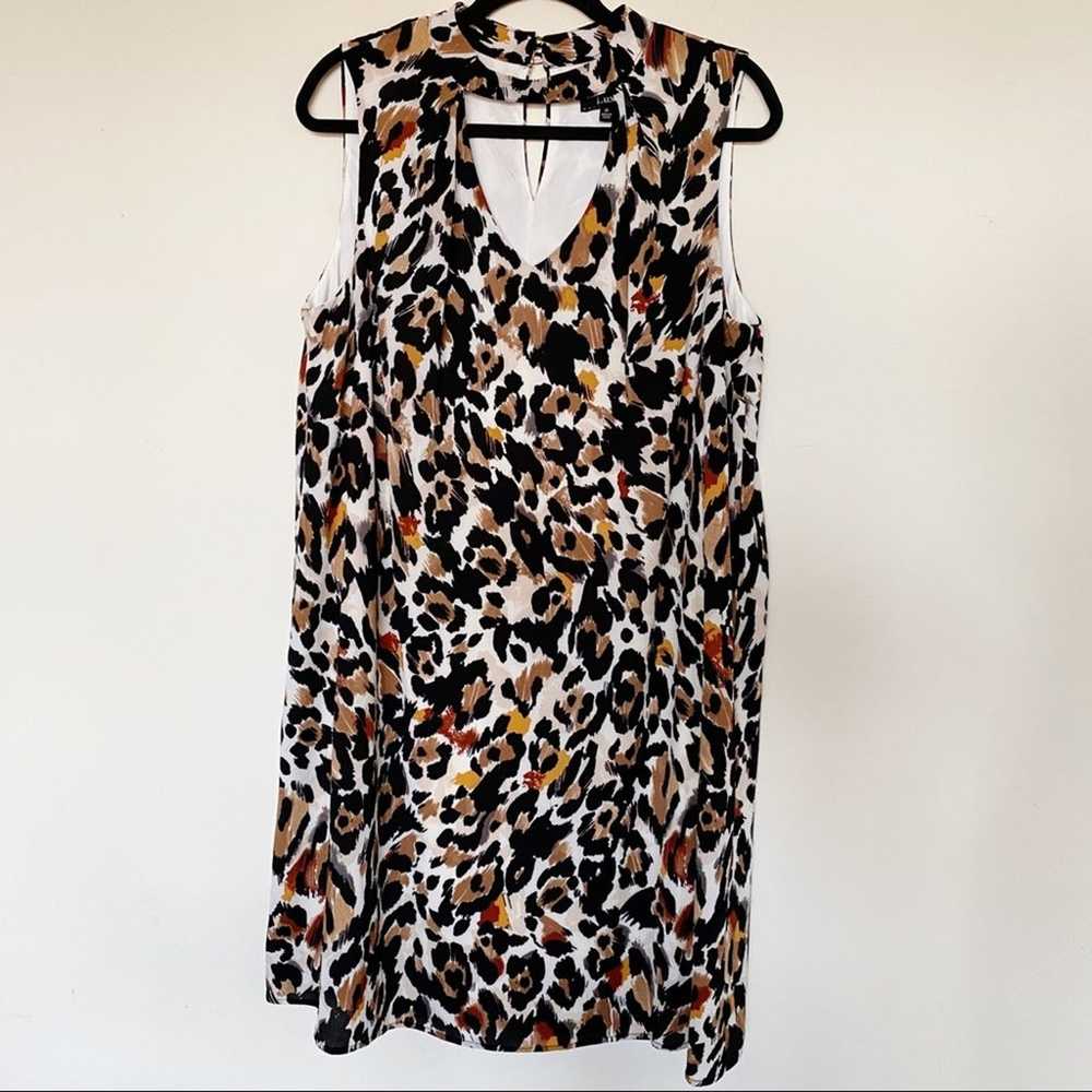 Lux II Leopard Choker Shift Dress 14 - image 2