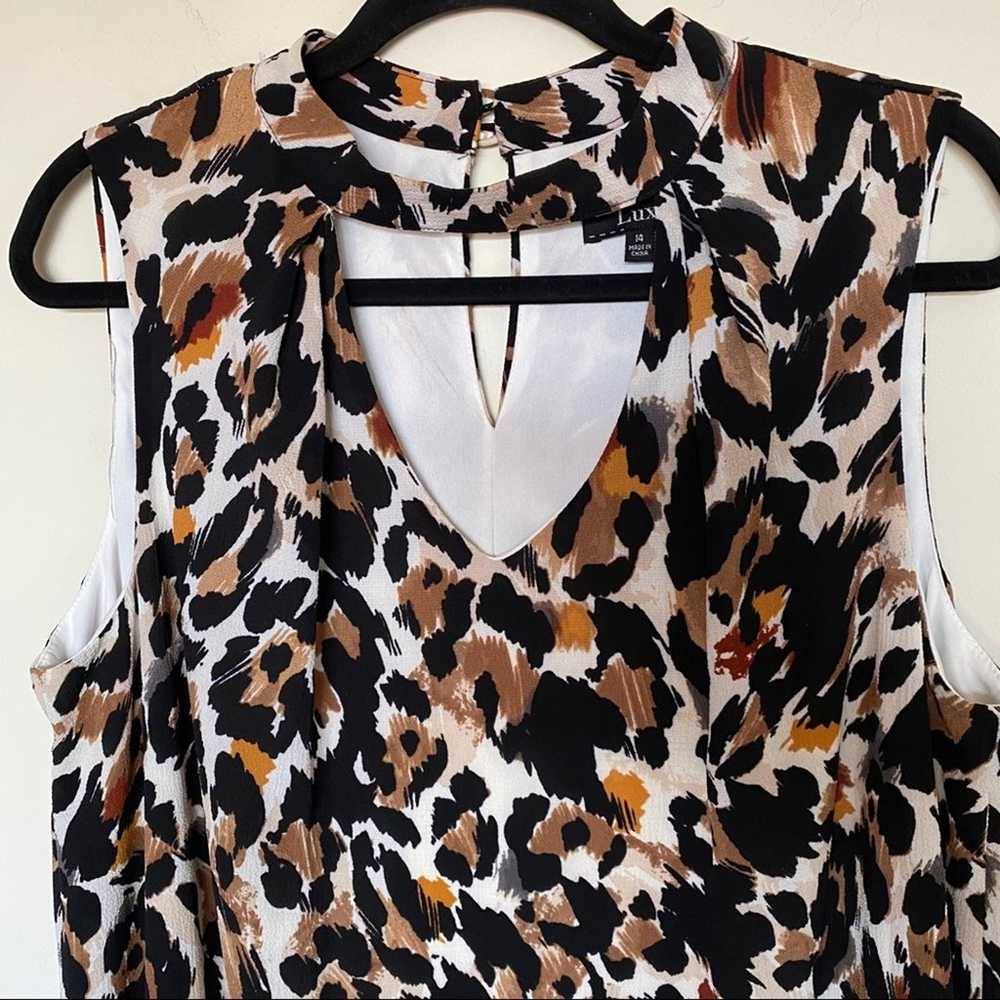 Lux II Leopard Choker Shift Dress 14 - image 4