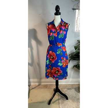 Foxcroft NYC Size 12P Sleeveless Floral Dress With