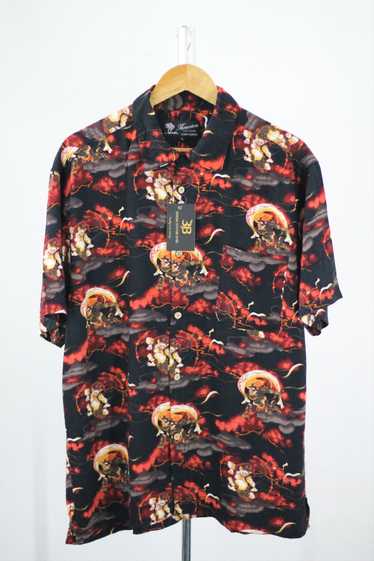 Hawaiian Shirt × Japanese Brand RARE! FUJIN X RAIJ