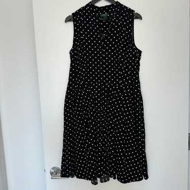 Ralph Lauren Black & White Polka Dot Dress - image 1