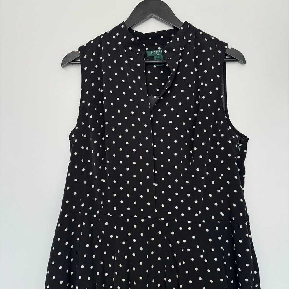 Ralph Lauren Black & White Polka Dot Dress - image 2