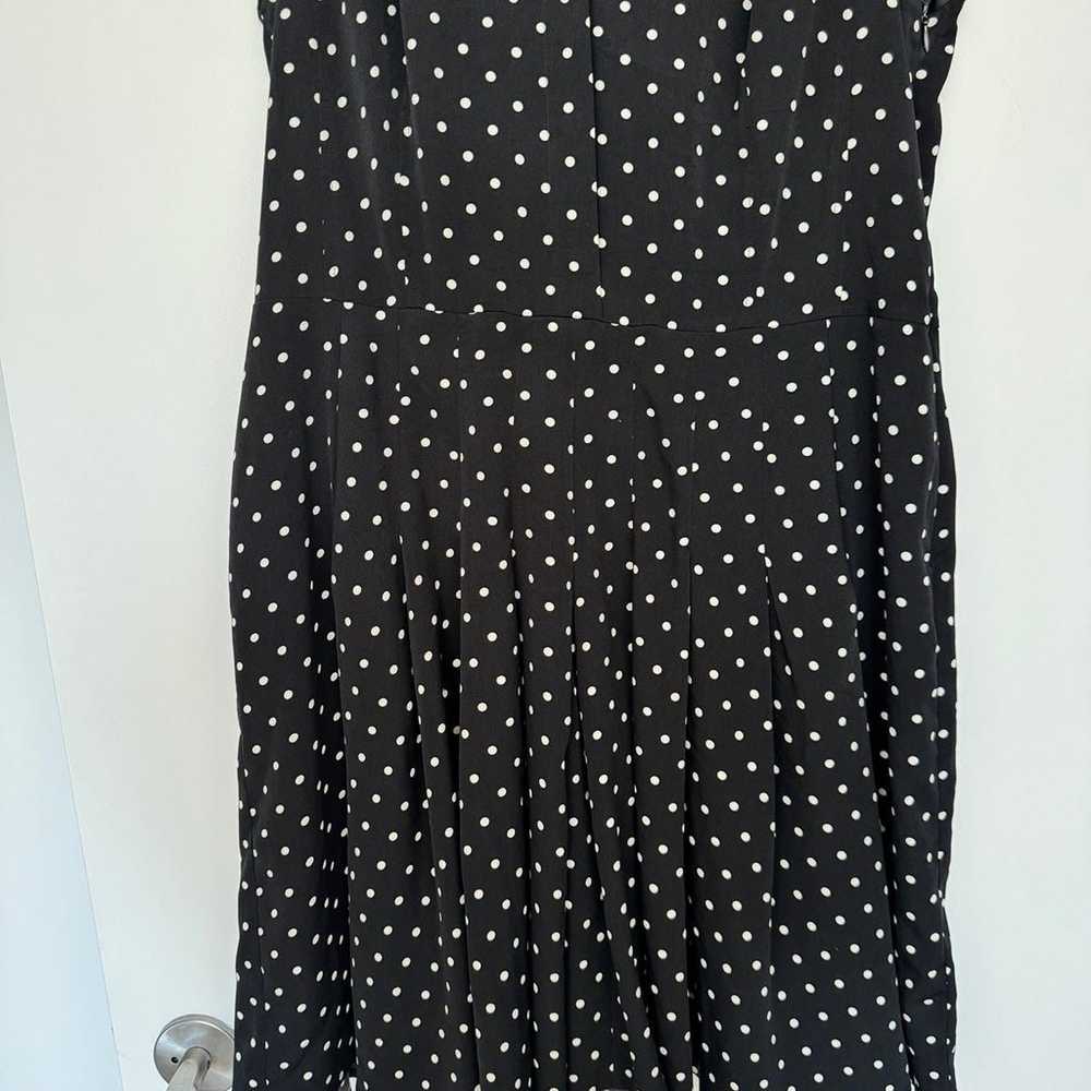 Ralph Lauren Black & White Polka Dot Dress - image 3