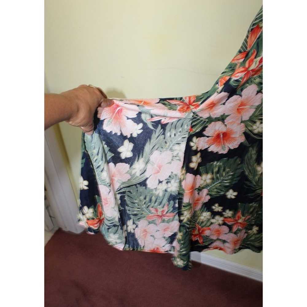 Zara Hawaiian Floral Print Women Maxi Dress Size … - image 11