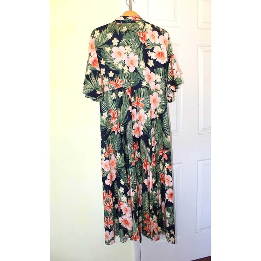 Zara Hawaiian Floral Print Women Maxi Dress Size … - image 6