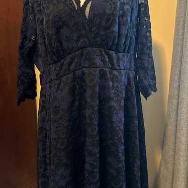 Kiyonna 2x navy lace dress.