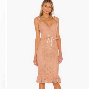 Revolve Majorelle lace midi dress