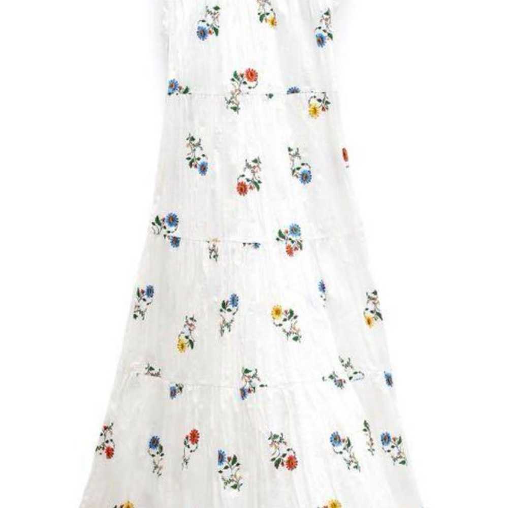 【ZARA】Midi Embroidered Dress - image 3