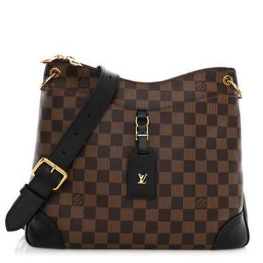 LOUIS VUITTON Damier Ebene Odeon MM Black