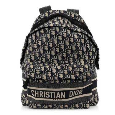 CHRISTIAN DIOR Oblique Diortravel Backpack Blue