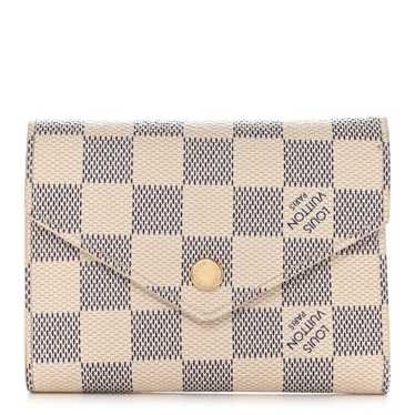 LOUIS VUITTON Damier Azur Victorine Wallet Rose B… - image 1