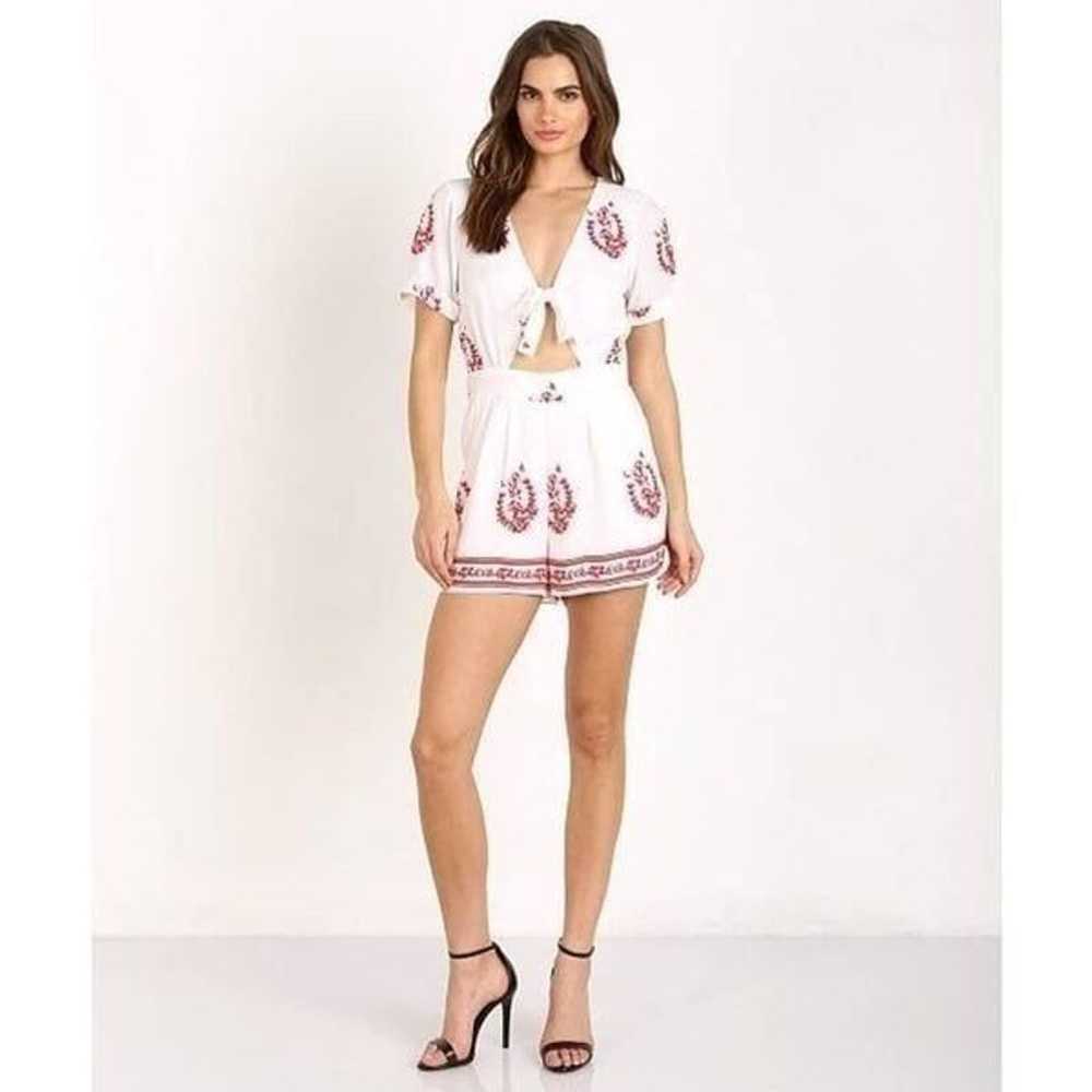 Tularosa Rowley Romper Medallion red white i - image 1