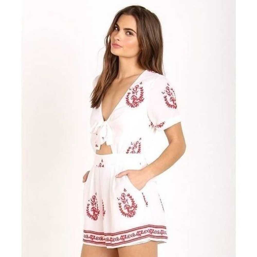 Tularosa Rowley Romper Medallion red white i - image 2