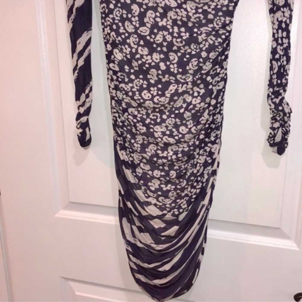 MARCCAIN silk bodycon dress size 4 - image 5