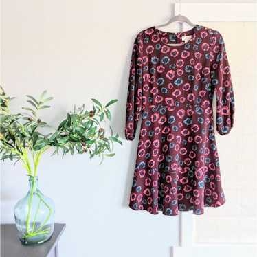 Ann Taylor Loft Outlet Floral Long Sleeve Dress 4 - image 1