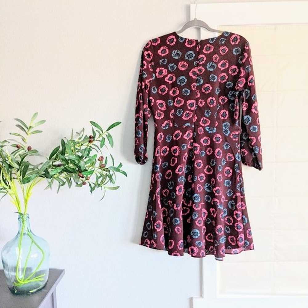 Ann Taylor Loft Outlet Floral Long Sleeve Dress 4 - image 3