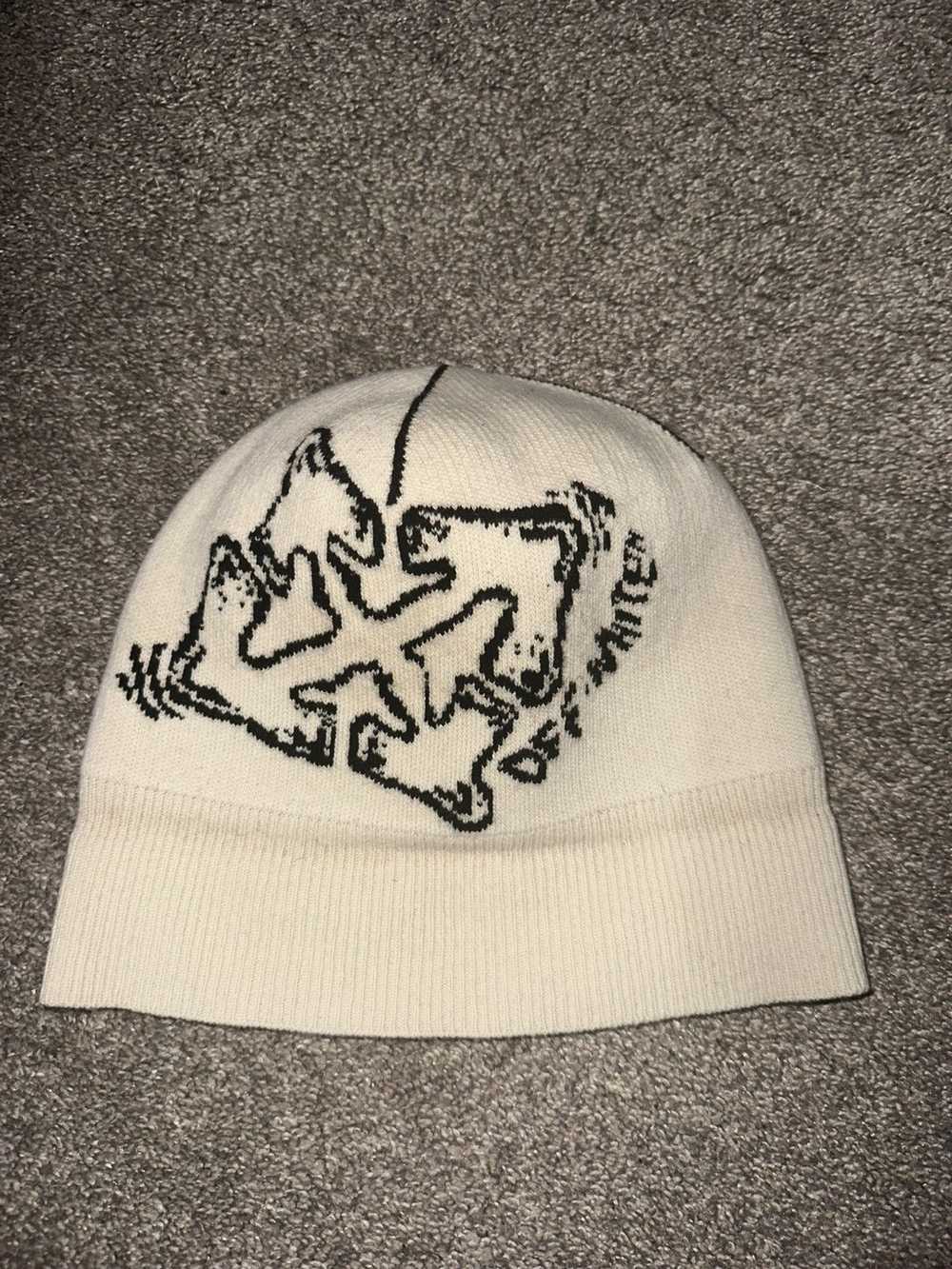 Off-White Off White Cream Beanie - One Size - image 4