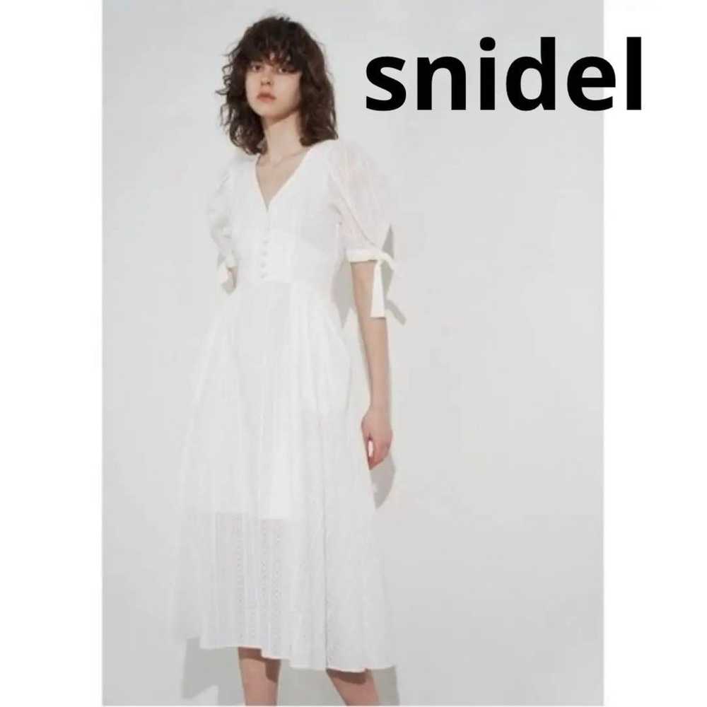 snidel size 0 cotton punching lace one-piece - image 1