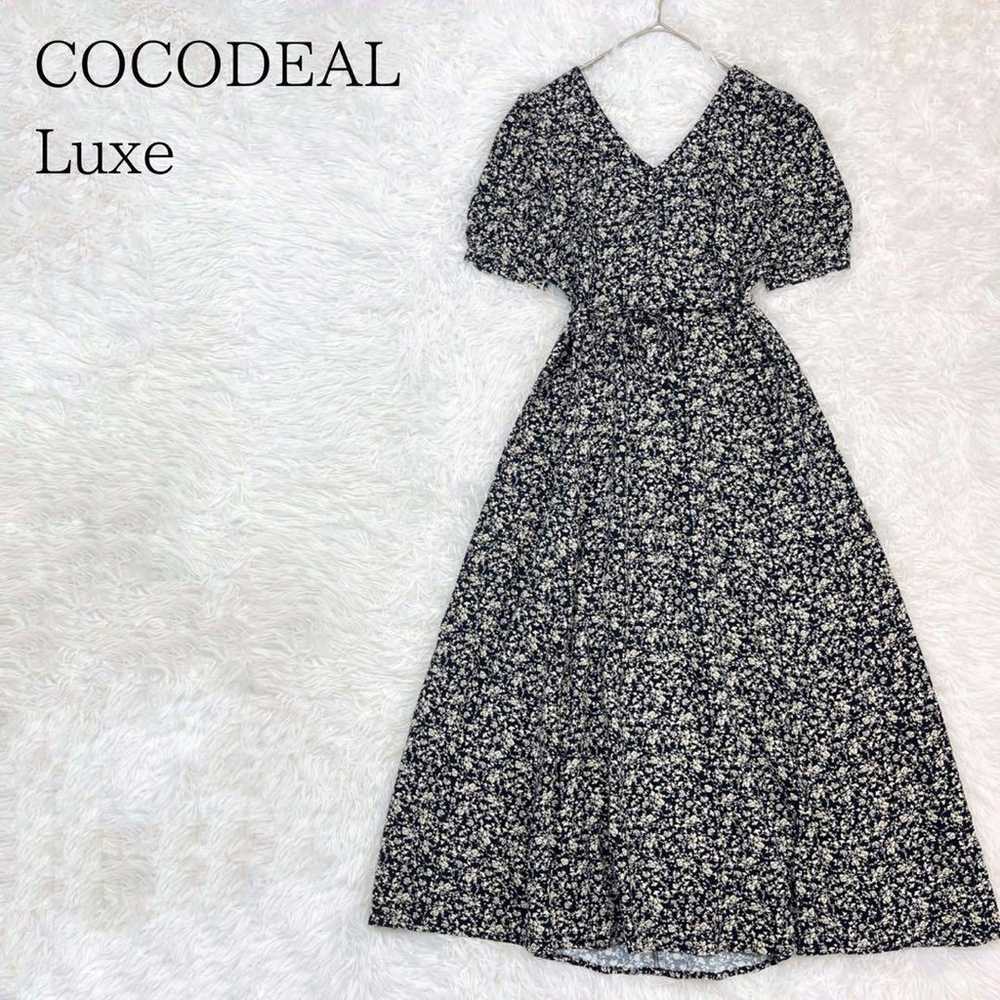 COCODEAL Luxe Floral Puff Sleeve One Piece - image 1