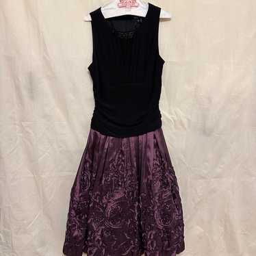 Black and Purple Cocktail Dress