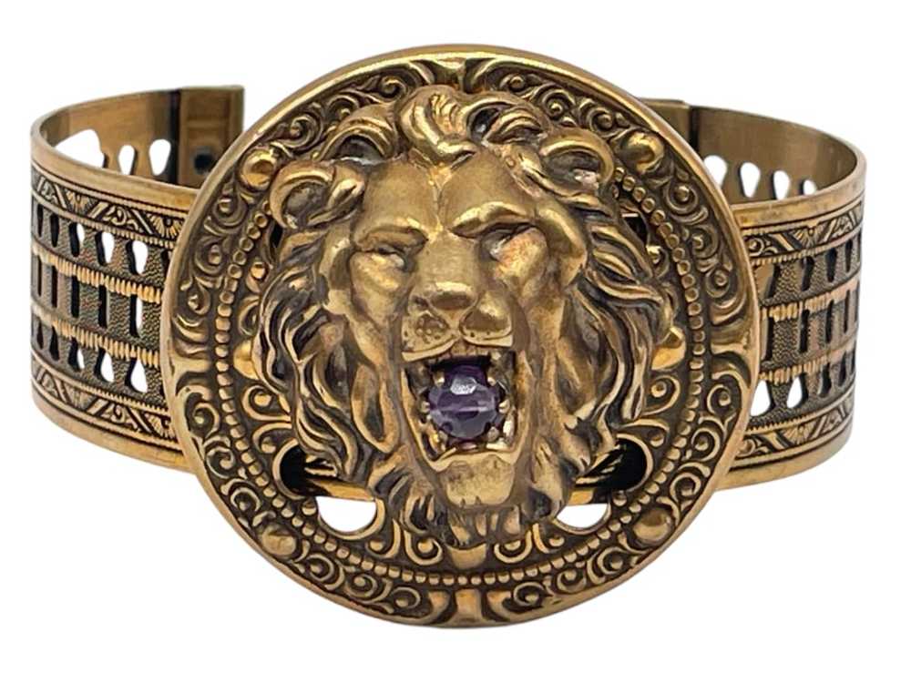 NWT LIONS HEAD BRACELET ADJUSTABLE SIZE $54 - image 1