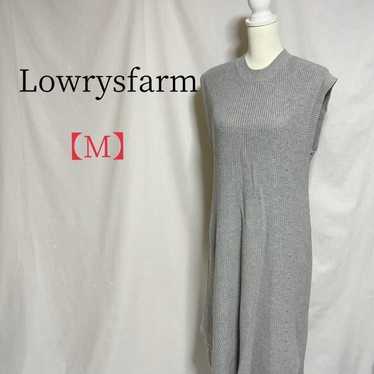 LOWRYS FARM Dress Knit M Gray 100% Cotton