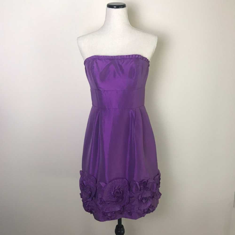 Max & Cleo strapless taffeta dress - image 3