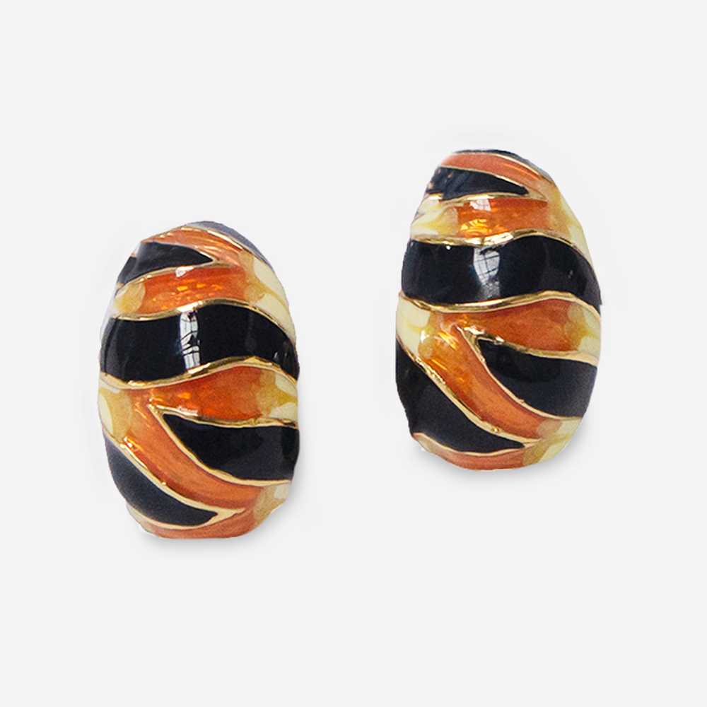 KJL Tiger Earrings, Kenneth Jay Lane | Elegance U… - image 1