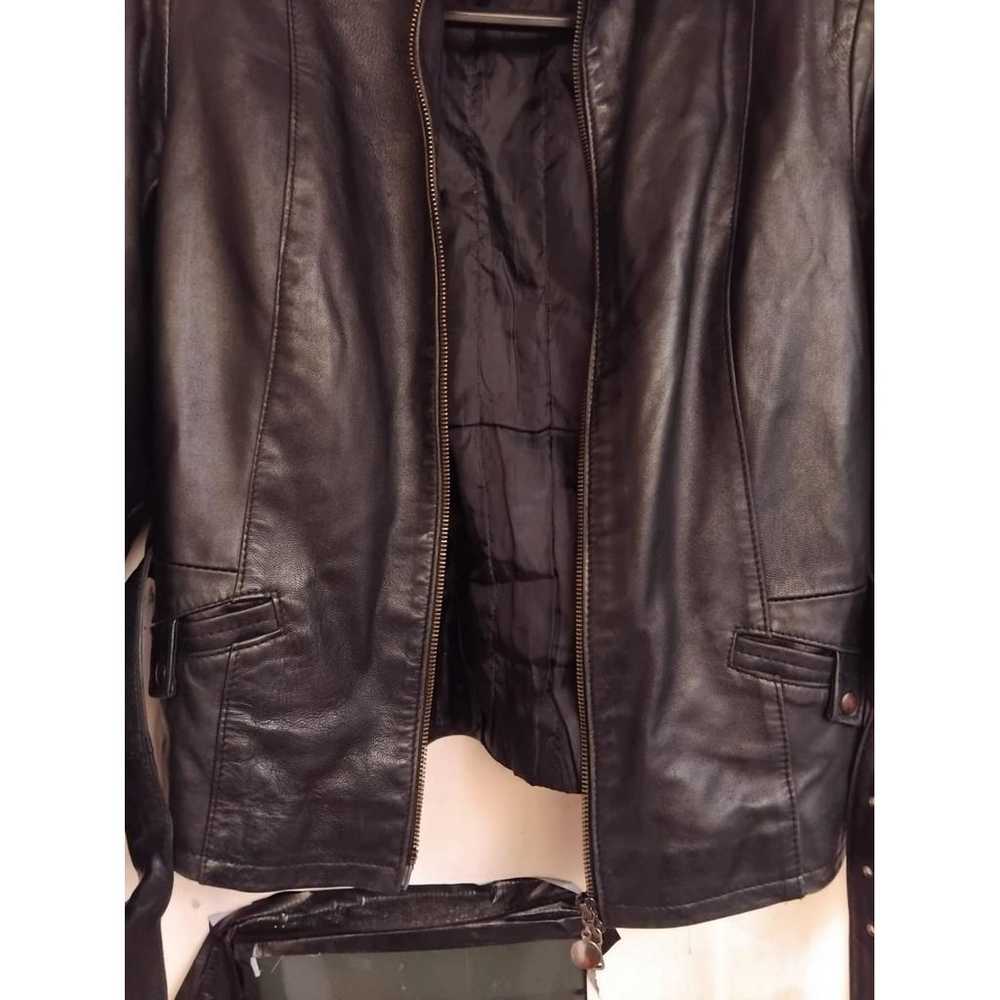 Emanuele Curci Leather biker jacket - image 10