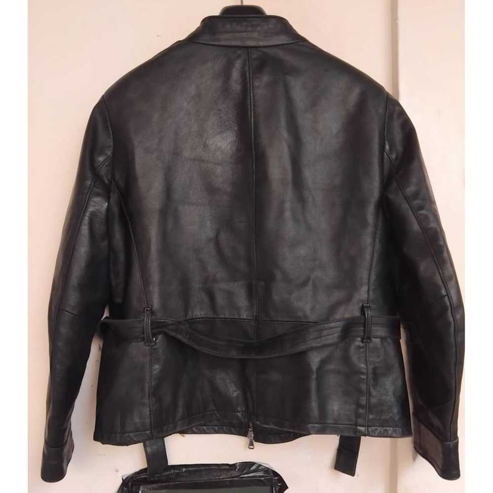 Emanuele Curci Leather biker jacket - image 4