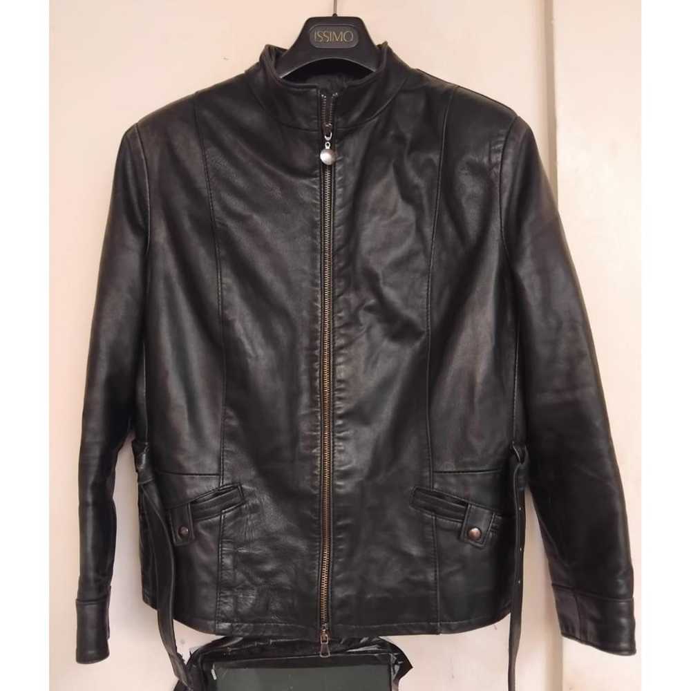 Emanuele Curci Leather biker jacket - image 6