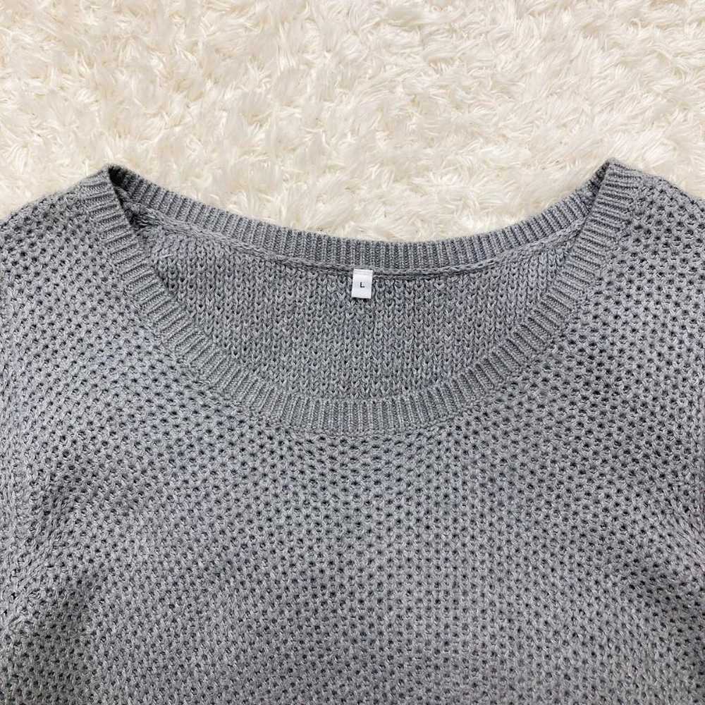 !【MUJI】MUJI Plain Knitted Dress U-Neck Cotton 102… - image 3