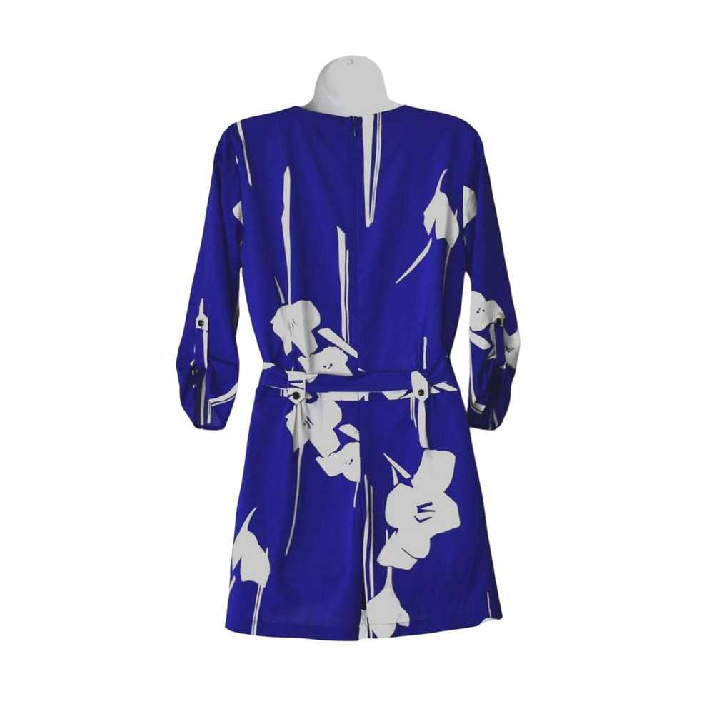 A5 NEW YUMI KIM Blue & White Floral Tie Belted Si… - image 3