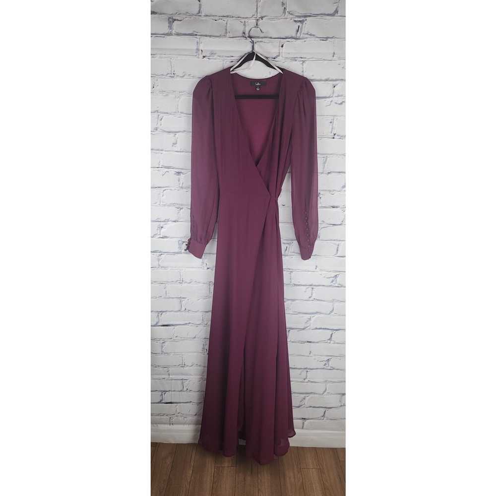 Lulus Women's S Burgundy formal evening Wrap Dres… - image 2