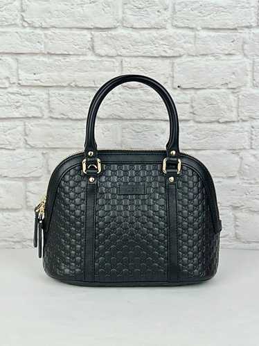 GUCCI Microguccissima Mini Dome Bag, Black