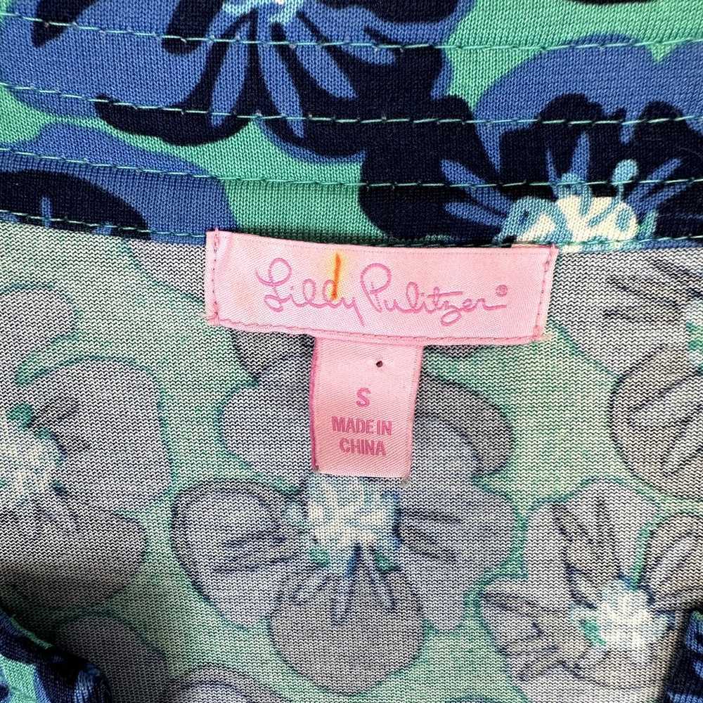 Lilly Pulitzer Twyla Dress Blue Floral Print Size… - image 6