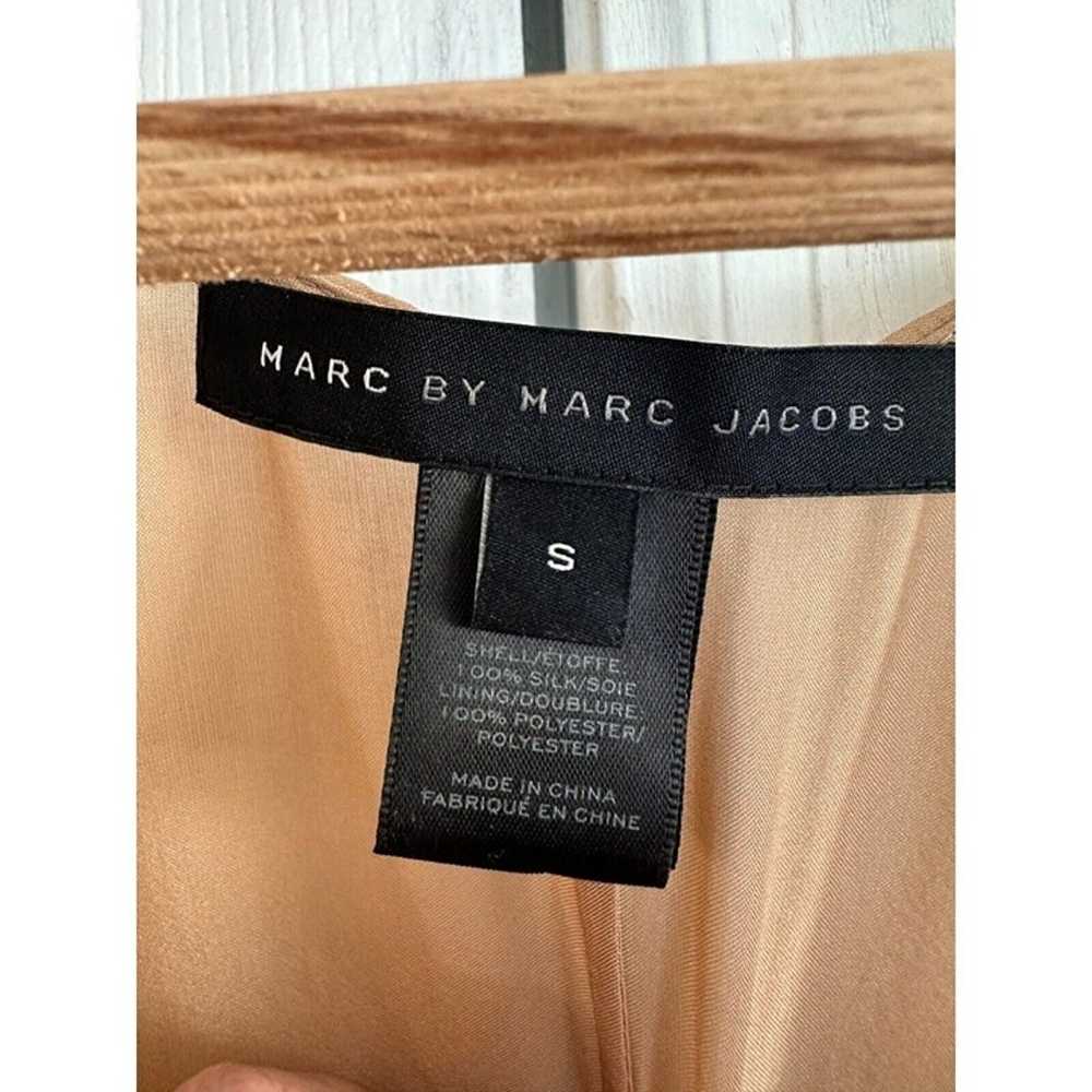 Marc by Marc Jacobs Shelly Silk Trapeze Dress Nud… - image 4