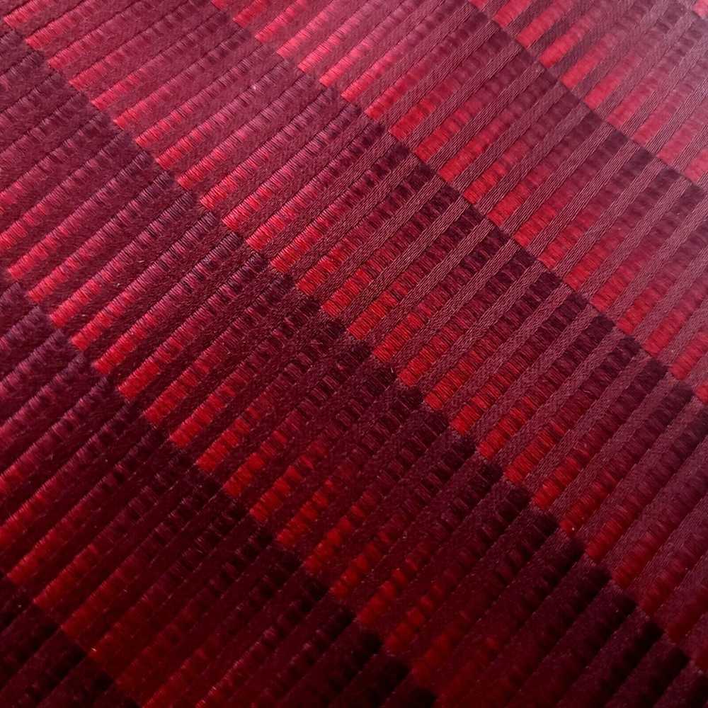 Savile Row Savile Row Red Striped Woven Silk Tie … - image 2