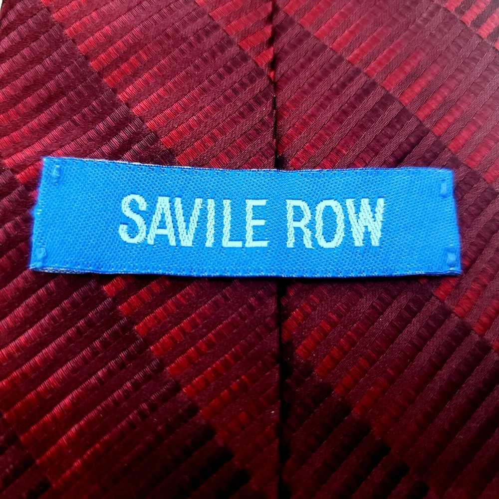 Savile Row Savile Row Red Striped Woven Silk Tie … - image 3