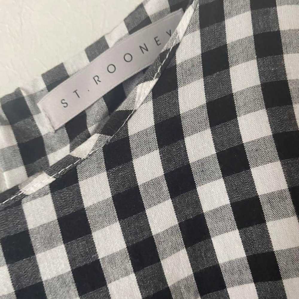 ST.ROONEY Black and White Checkered Dress - image 2