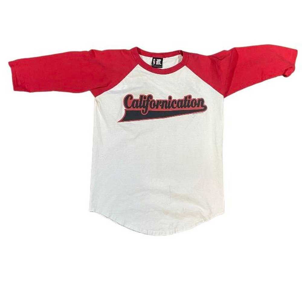 Vintage 90s red hot chili peppers giant raglan - image 2