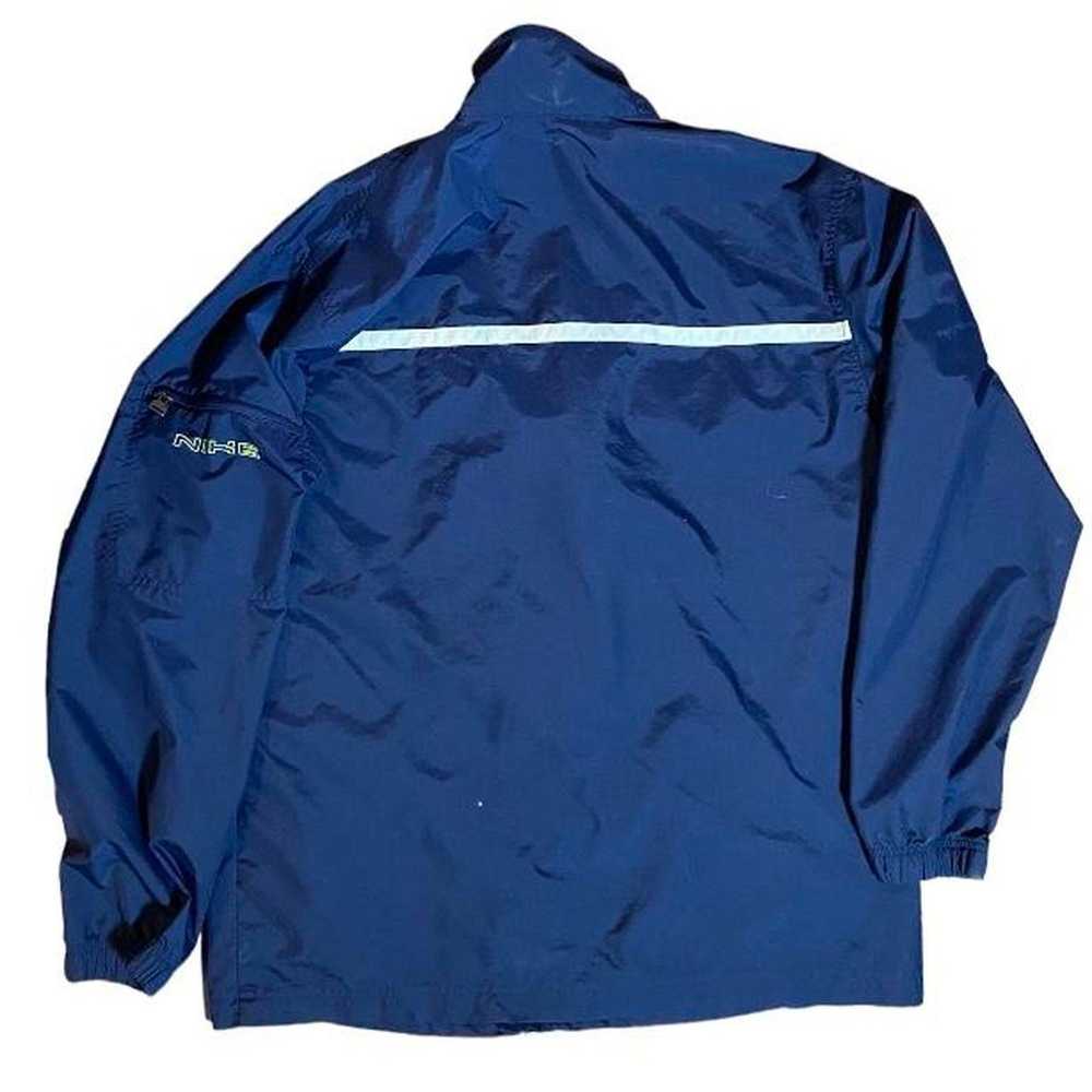 Nike Y2k nike zip up windbreaker navy - image 2