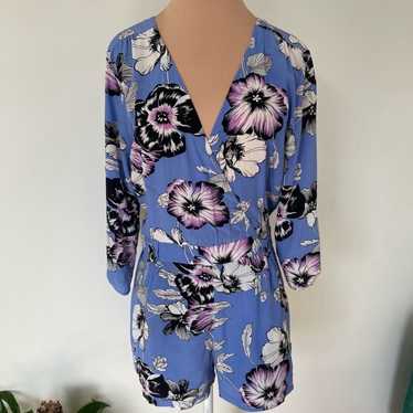 Anthropologie Yumi Kim Liz Blue Floral Multi Silk… - image 1