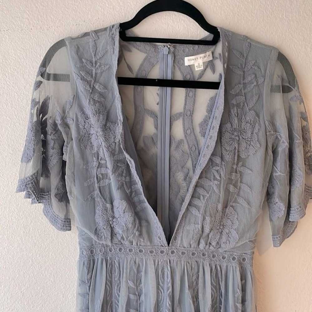 Honey punch Lace sheer maxi dress - image 7