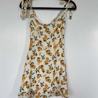 Reformation Lemon mini dress