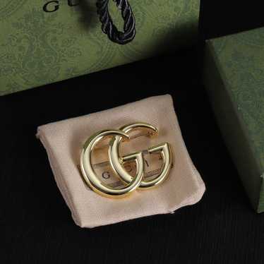 Vintage Double G Brooch - image 1