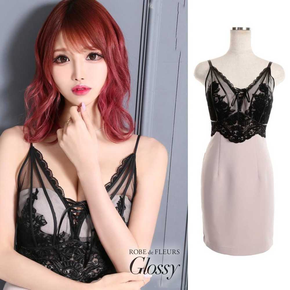 ROBE de FLEURS Tulle Lace Cami Cabaret Dress - image 1