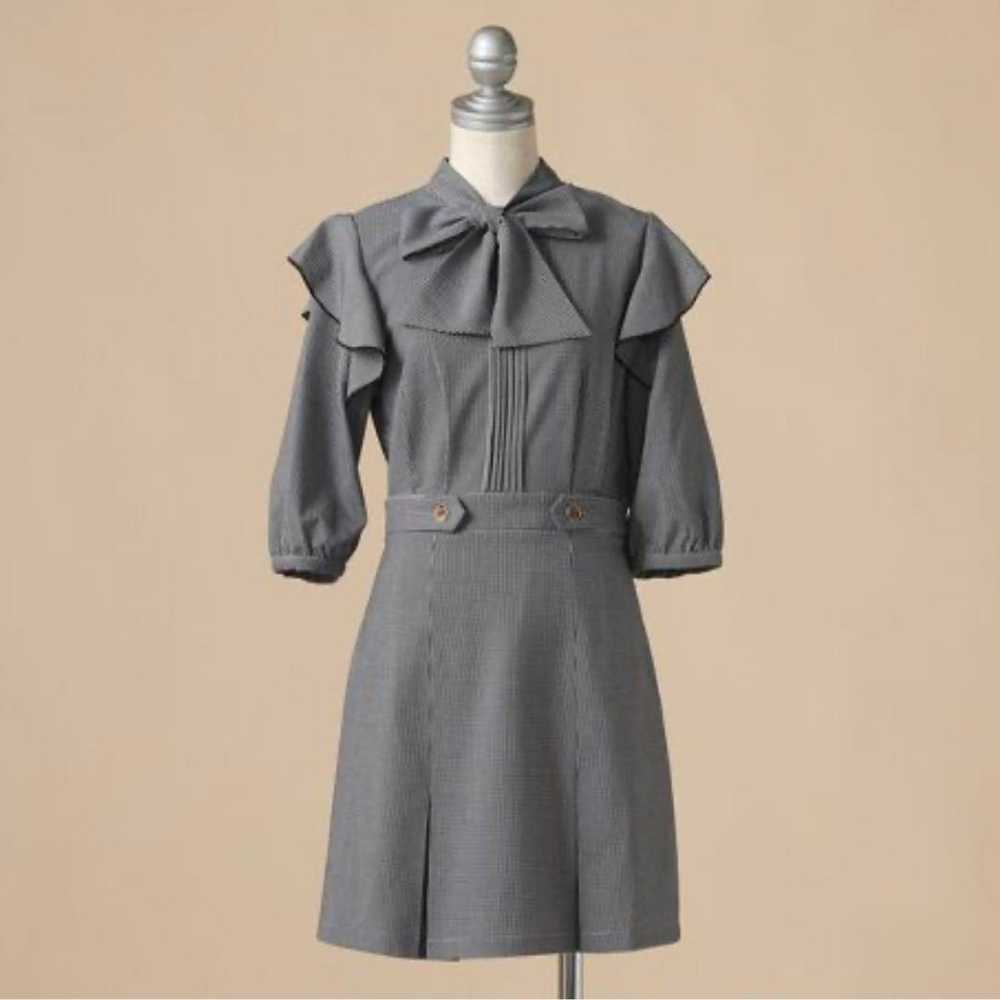 Cheek ❥ 5-minute sleeve bow tie mini dress - image 3