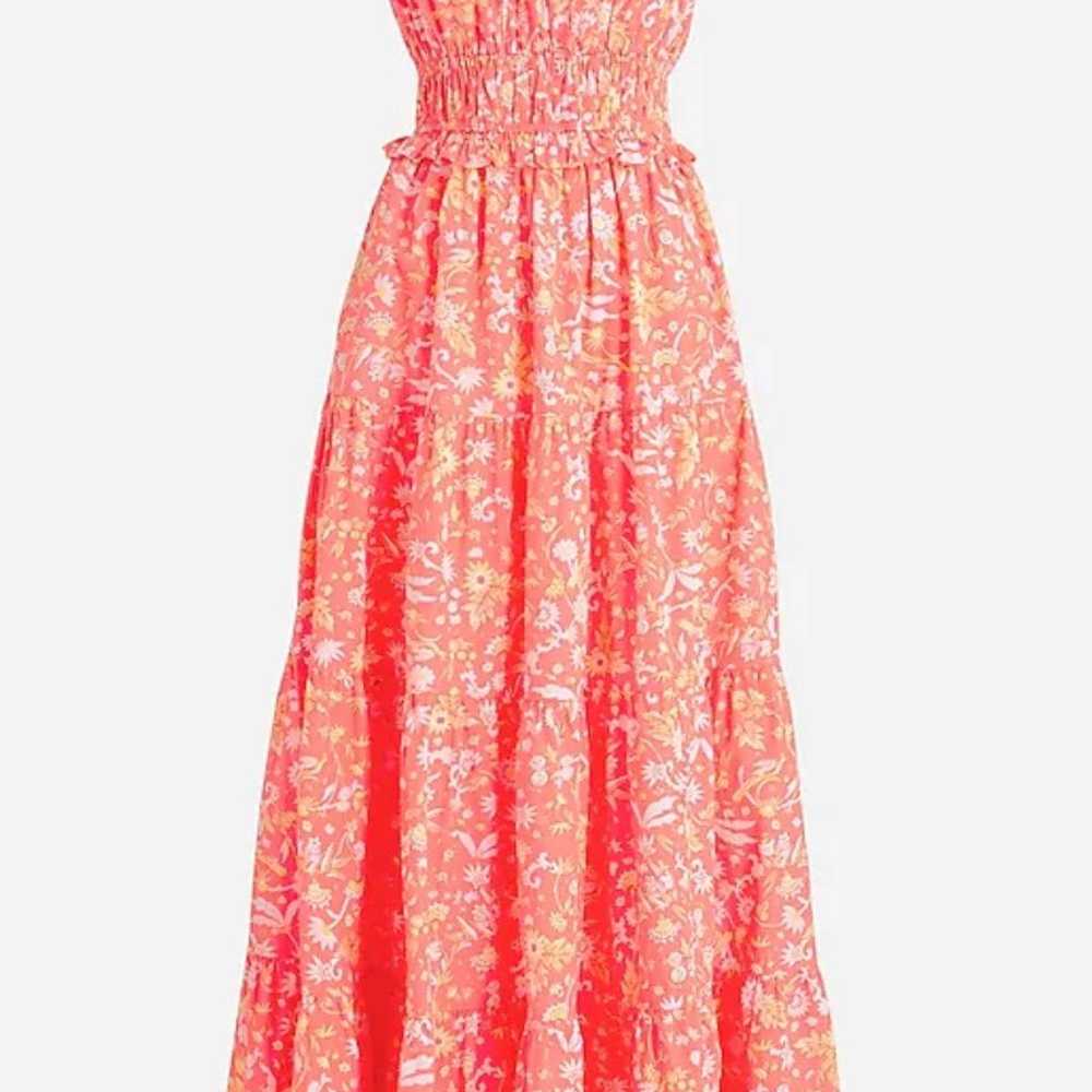 J. Crew ruffle-trim tiered midi dress - image 1